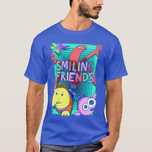T-shirt Smiling Friends - classic (Devant)