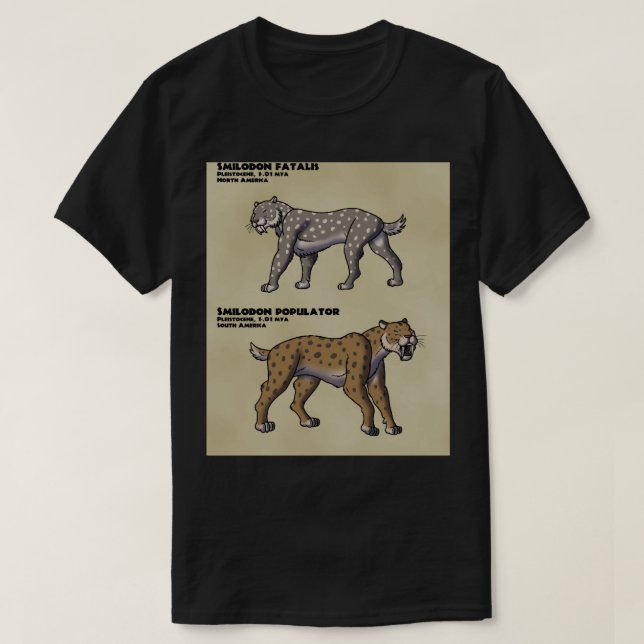 T-shirt Smilodon Nord et Sud (Design devant)