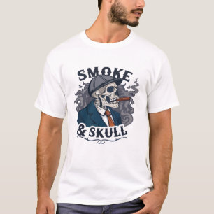 T-shirt "Smoke & Skull – Esthétique Sombre, Attitude Féro