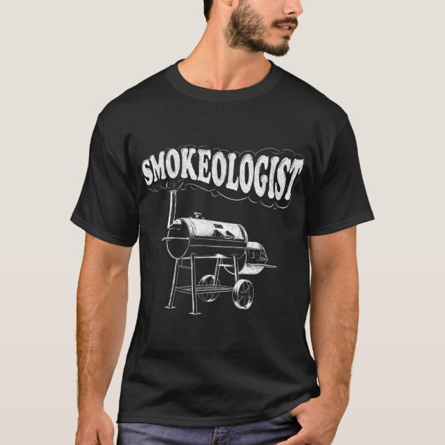 T-shirt Smokeologist - Drôle Pitmaster BBQ Smoker Grilling (Devant)