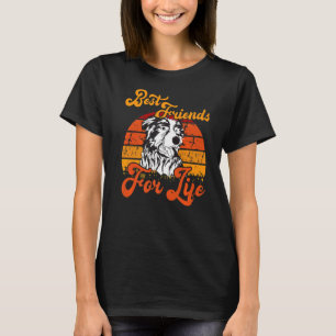 T-shirt Smooth Collie Best Friend For Life Vintage Retro