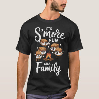 T-shirt S'More Amusement Avec Famille Camping Smores Kawai