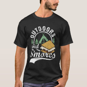 T-shirt Smore Outdoors S'Mores Camg Camg Feu