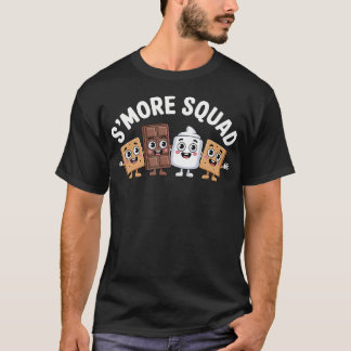 T-shirt S'More Squad Camping Campfire Chocolate Marshmallo