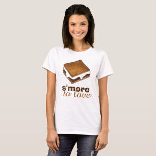 T-shirt S'more To Love Chocolate Campfire Camp S'mores Tee