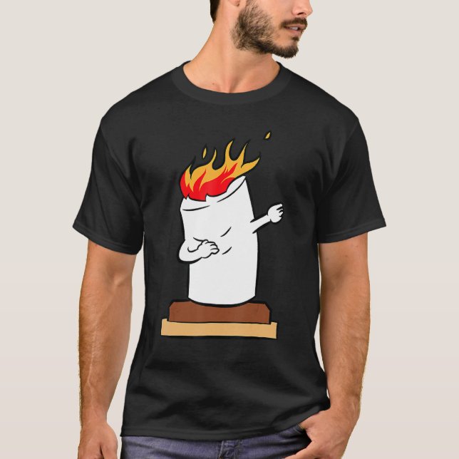 T-shirt Smores Camping Marshmallow Halloween Dabbing Marsh (Devant)