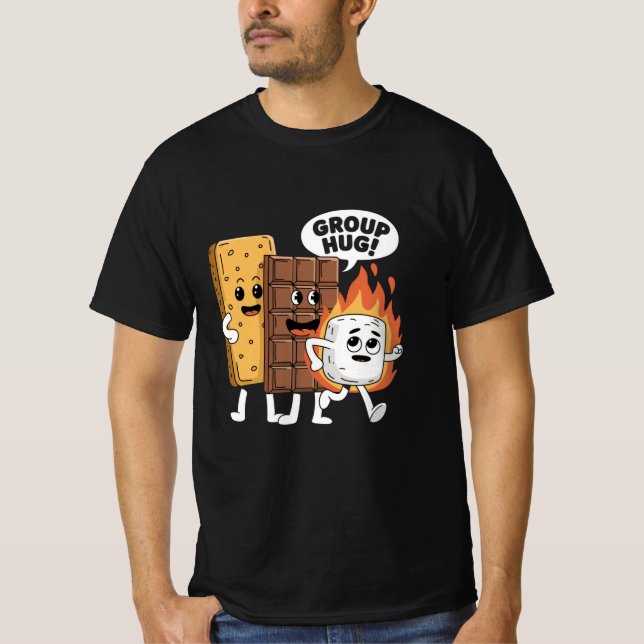 T-shirt Smores Camping Toilette Extérieur (Devant)