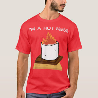 T-shirt Smores Été Feu De Campagne Drôle Je Suis Un Mess C