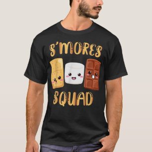 T-shirt S'mores Marshmallows Funny Smores Squad Camping Ca