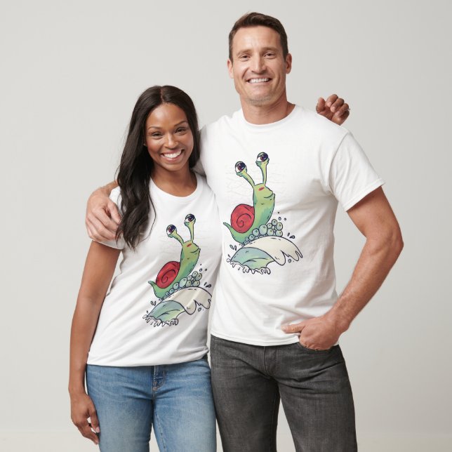 T-shirt Snail de surf adorable (Unisexe)