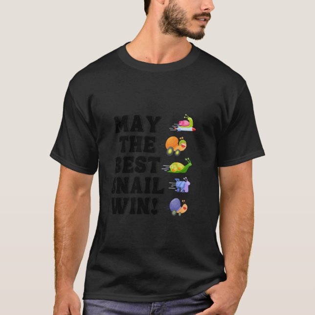 T-shirt Snail Racing Team Snail Running Team drôle Racing (Devant)