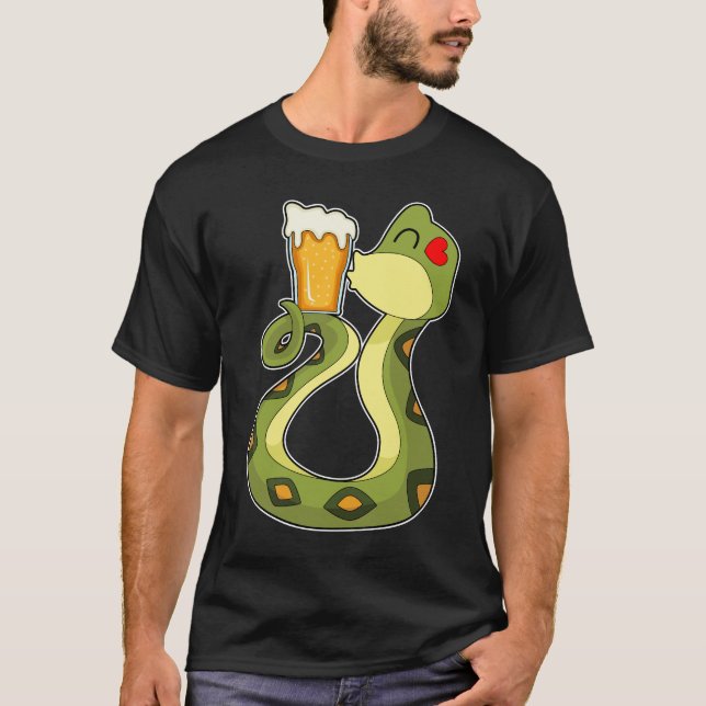 T-shirt Snake Beer (Devant)