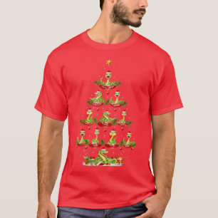 T-shirt Snake Lover Xmas Holiday Santa Snake Christmas Tre
