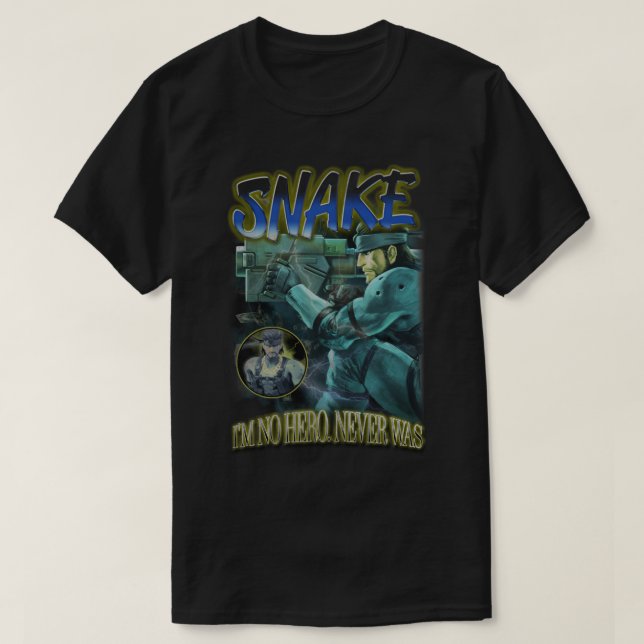 T-shirt Snake Vintage Rapper Tee (Design devant)