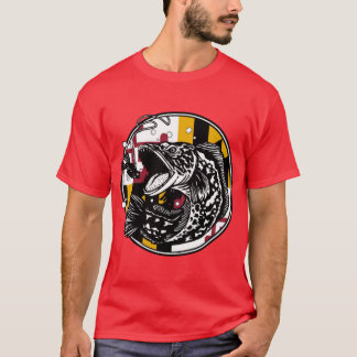 T-shirt Snakehead Fishing Maryland Oversized