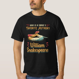 T-shirt Snakespeare Cobra Serpent Reptile Animal drôle Cad