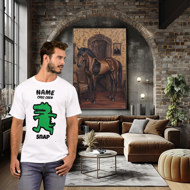 T-shirt Snap Funny Crocodile - Conception personnalisée d' (Créateur téléchargé)