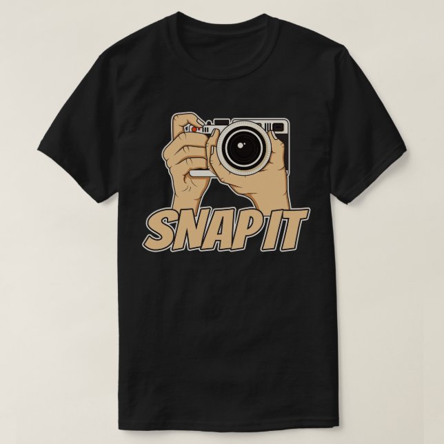 T-shirt Snap it Photography (Design devant)