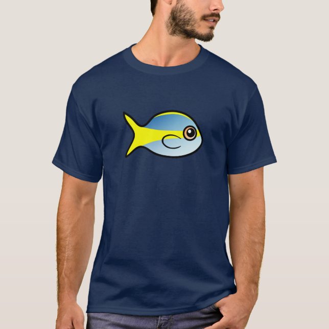 T-shirt Snapper à queue jaune mignon (Devant)