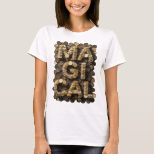 T-shirt Snappy Gold MAGICAL Texte Art 3D