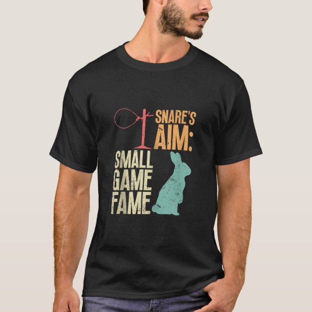 T-shirt Snare s Aim Petit Jeu Fame Animal Trapper Wire S (Devant)