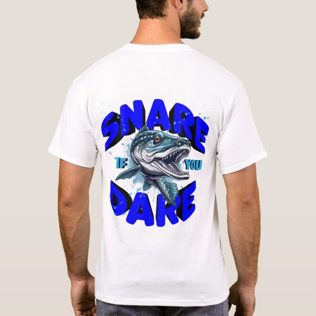 T-shirt Snare Si Vous Osez Muskie Nom de la Personnaliser (Dos)