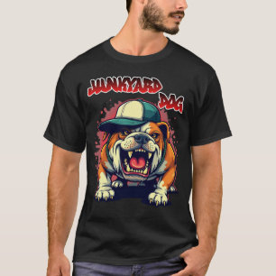 T-shirt Snarling Junkyard Bulldog Urban Streetwear Tee
