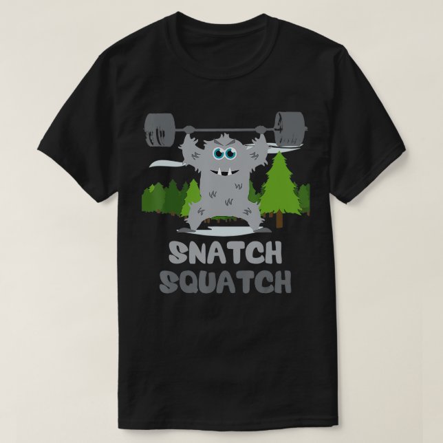 T-shirt Snatch Squatch toon Beast Gym (Design devant)