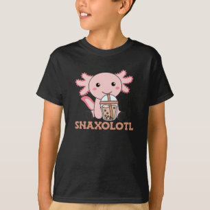 T-shirt Snaxolotl Axolotl Amateurs de thé à bulles Anima