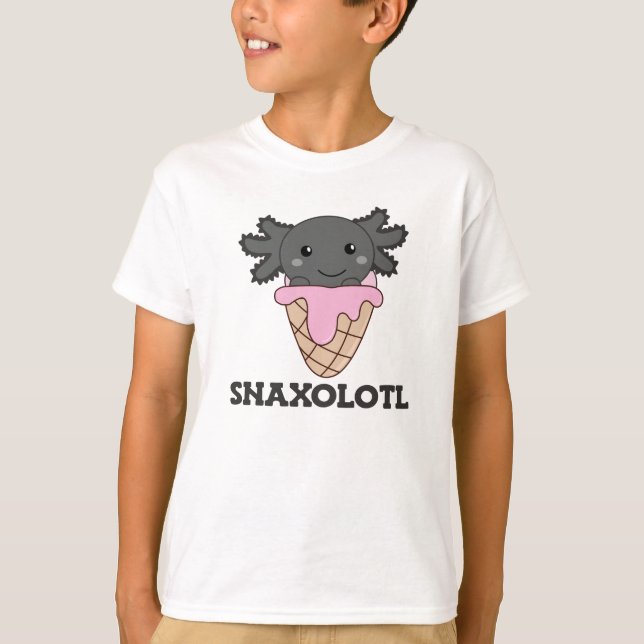 T-shirt Snaxolotl Axolotl Strawberry Ice Lovers Sweet (Devant)