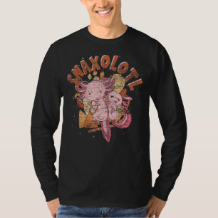 T-shirt Snaxolotl Salamander Mexicain Amphibien Snacks Axo