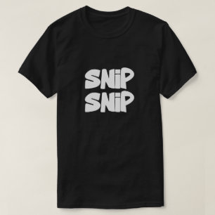 T-shirt Snip Snip Tee graphique avec des ciseaux