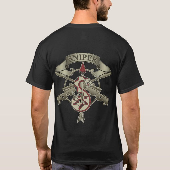 T-shirt Sniper Insignia Desert (Dos)