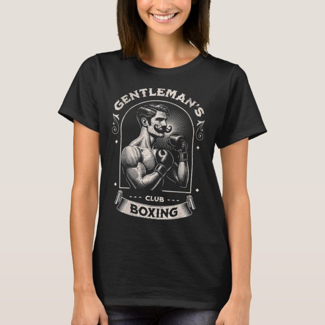 T-shirt #snirt Gentleman's Boxing Club Retro With Box Boxe (Devant)