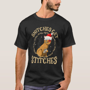 T-shirt Snitches Obtenir Des Points Jolies Famille De Chat