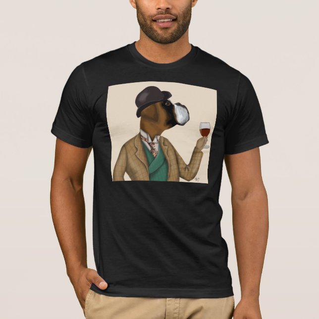 T-shirt Snob de vin de boîte (Devant)