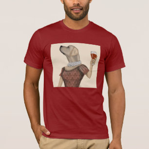 T-shirt Snob de vin du Labrador jaune