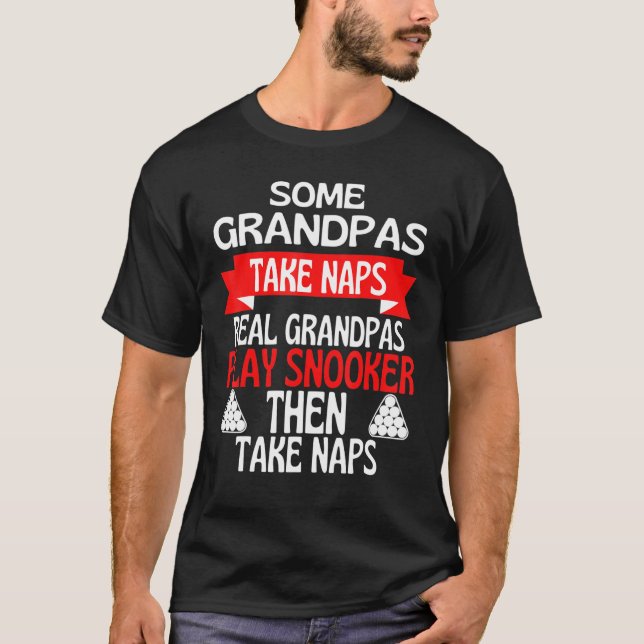 T-shirt Snooker de Some Grandpas (Devant)