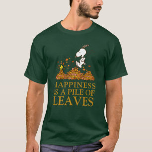T-shirt Snoopy & Bois Feuilles d'automne