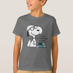 T-shirt Snoopy "I Read Past My Bedtime"