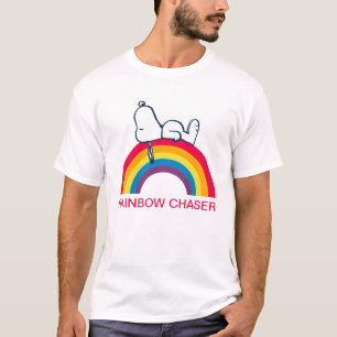 T-shirt Snoopy Rêver en couleur arc-en-ciel