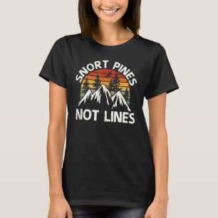 T-shirt Snort Pines Pas Lignes Camping Scout Randonnée