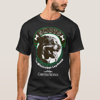 T-shirt Snots de vacances de Noël Mississippi Leg Hound