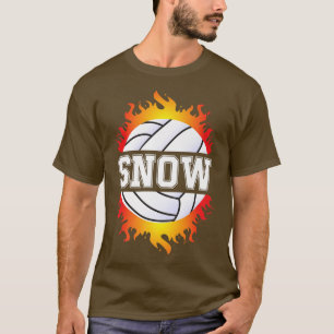T-shirt Snow Name Volley Player Girls Ball and Net Spo