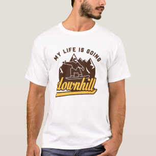 T-shirt Snowboard de descente