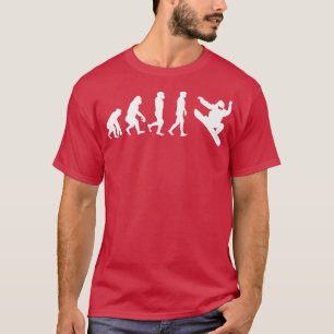 T-shirt Snowboard Evolution Funny Snow Boaring Expert