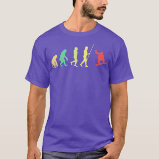 T-shirt Snowboard Evolution Snowboard Hiver Snowboardin