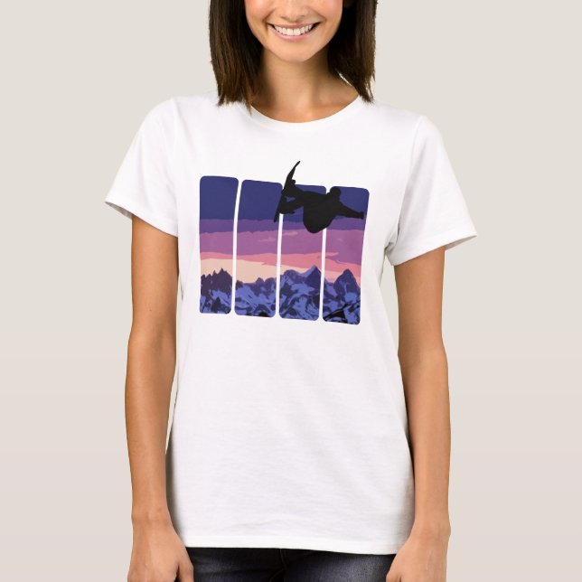 T-shirt Snowboard extrême (Devant)