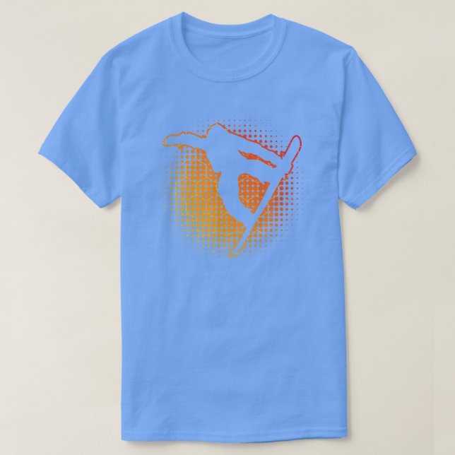 T-shirt Snowboard femmes Snowboard Snowboard Hommes (Design devant)