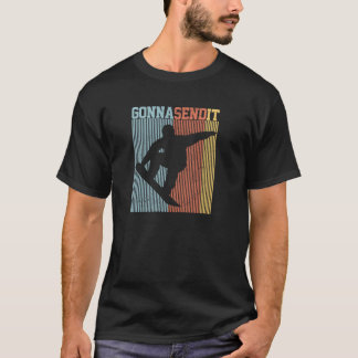 T-shirt Snowboard Gonna Send It Vintage Retro Freestyle Sn